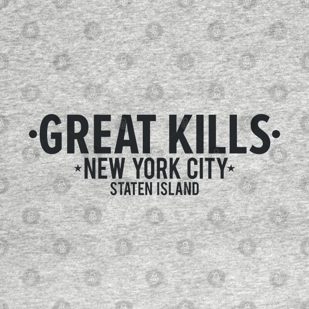 Great Kills, Staten Island, New York - Modern Script Emblem by Boogosh